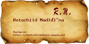 Rotschild Madléna névjegykártya