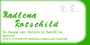 madlena rotschild business card
